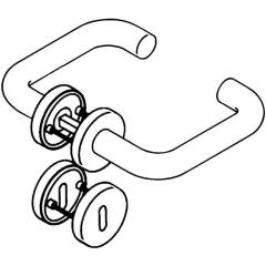 Zimmergarnitur 111XAH01.130 VA XA PZ-PZ DIN L/R HEWI