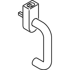 Fenstergriff 111XAFGA VA ma geschl.30mm abschl.HEWI