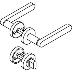 Frei-Besetzt-Garnitur 270XAH02.130 VA rd.FBM DIN L/R D/D HEWI