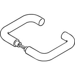 Türdrückerpaar 111.23PBR Ku.90 o.Rosetten 4-KT.8mm HEWI