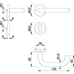 Rosettengrt.Baden E1388Z/17KV/17KVS TS 37-42mm U-Form PZ VA F69