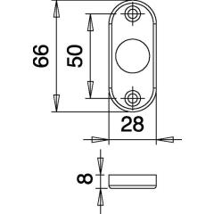 Rosettengrt.Lecce 1405/42KV/42KVS Alu.F49/F9-2 rd.SK/OL DIN L/R D/D HOPPE