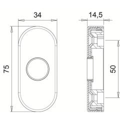 Dr.-Ros.2033/0000 Alu.F1 Schildst.14,5mm rd.ov.EDI