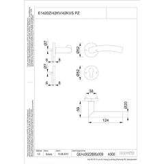 Rosettengrt.Ant.E1402Z/42KV/42KVS VA F69 rd.PZ DIN L/R D/D HOPPE
