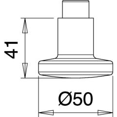 Türknopflochteil K7 VA F00 ger.Kopf EDI