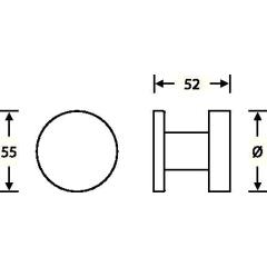 Türknopf 23 0829 0005 VA 6204 Aufnahme 8mm ger.FSB