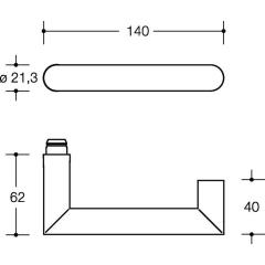 Rosettengrt.162PBR02.530 PA 90m FBM-Notöffnungsart m.Münze HEWI
