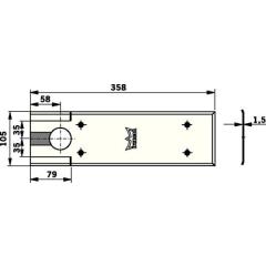 Deckplatte BTS 80/BTS 80 F/BTS 80 EMB/BTS VA feinmatt DORMAKABA