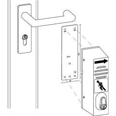 Montagepl.901 670 Mont.an Brandschutztüren DIN L/R L175xB52mm GFS
