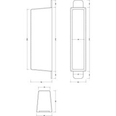 Fluchttürhaube Typ E Sicherung v.Treibriegeln Macrolon-Kunststoff transp.GFS
