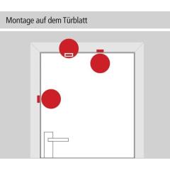Überwachungsgerät Dexcon o.Voralarm Überwachung v.Türen u.Fenstern Ku.rot GFS