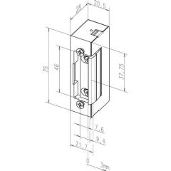 Elektrotüröffner 17 8-16 V AC/DC Stand.DIN L/R m.FaFix ASSA ABLOY