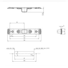 Schließteil Bolzenr.U-St.24x5mm L/R VA FUHR