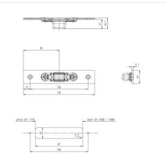Schließteil Bolzenr.F-St.24mm L/R VA FUHR