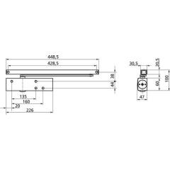 GEZE - Türschließer TS 3000 V EN 1-4 weiß 9016