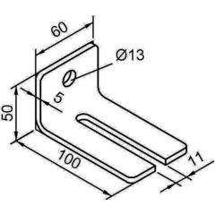 Winkelbefestigung 104 WD Pro 100 STA STA verzinkt,gelb HELM
