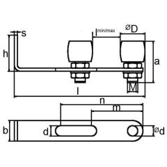 Doppel-Führungsrolle 85157 STA verz.Kunststoffrolle BETZ