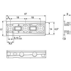 Schwerlast-Verbinder Solid M Zamak 47mm BMB | 100 Stück
