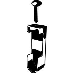 Schrankrohrlager 11118 Zinkdruckg.vern.Wm.30x15mm PG | 50 Stück