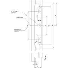 Objektband VARIANT VX 7939 VA ma geb.160kg 18mm DIN L/R gef.Tür SIMONSWERK