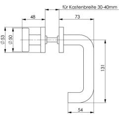 Wechselgrt.VA D/K o.Zylinderrosette o.DIN L/R AMF