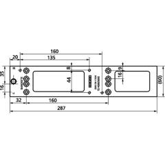 Montagepl.f.TS 4000/5000 silber GEZE