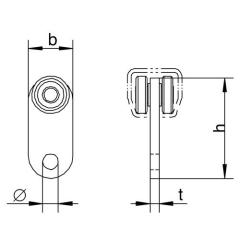 Rollapparat 1111 1111 f.Pro 100 STA verzinkt,gelb 30kg HELM