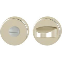 Hoppe Schlüsselrosetten-Paar Aluminium (F2/neusilberfarbig) WC