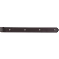 Ladenband L.400mm STA schwarz kunststoffbeschich.gerundet GAH | 6 Stück