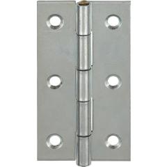 Scharnier H.100mm B.52mm S.1,6mm STA blau verz.gerollt,schmal VORMANN | 20 Stück