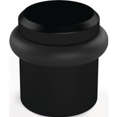 HERMETA - Bodentürpuffer 4735 D.39mm H.36mm Alu.schwarz ku.-besch.Dübelmontage