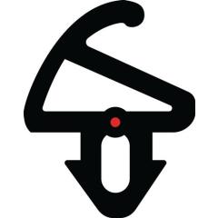 Anschlagdichtung ADTP-1246-CC schwarz TPE Kunststofffenster 25 m/Bund GFA