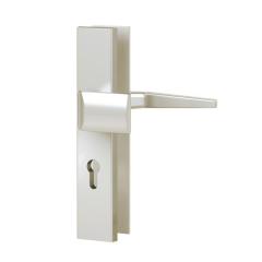Aluminium-Vollmaterial-Schutzbeschlag, | Langschild eckig (PZ), Wechsel-Garnitur