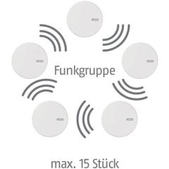 ABUS - Rauchwarnmelder RWM165 Funk 10 J.Lithium 3 V reinweiß RWM165 Funk 85dBA