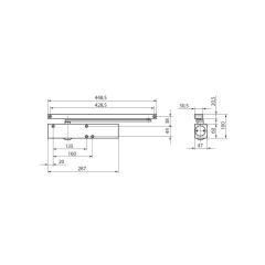 GEZE - Türschließer TS 5000 L EN 2-6 weiß 9016