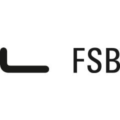 FSB Türdrückerlochteil 10 1163 VA f.matt 4-KT.8 mm DIN L/R