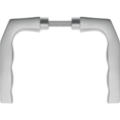 edi - Türdrückerpaar 125Z Alu.F1 o.Rosetten 4-KT.8 mm
