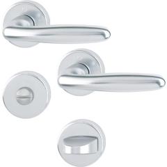 Hoppe Rosettengarnitur Verona | Aluminium (F1) WC