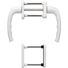 Hoppe Balkon-/ Fenstertür-Garnitur New York 0810/961N/U10 | Türstärke 63-73 mm, Aluminium F9016