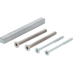 Hoppe Bef-set.Sertos® GG-WC 60-65mm M5x75+4,0x70 4-KT.o.+8x100mm Hoppe
