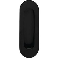 Schiebetürmuschel 4476 VA schwarz ov.bl.L.120 mm B.40 mm