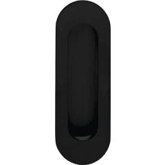 Schiebetürmuschel 4476 VA schwarz ov.bl.L.120 mm B.40 mm