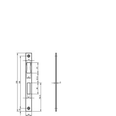 Schließblech - 270/24/5 - DIN links/rechts