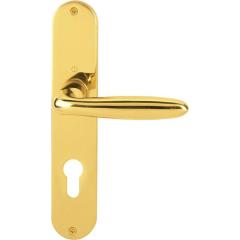 Hoppe Langschildgarnitur Verona Messing (F71/poliert) PZ