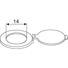 BMB Schließer f. Türspion MS verchr. Innen-D.14 mm