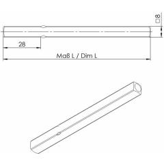 OGRO Drückerstift  114 PB 4-KT.8x97 mm STA
