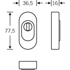 FSB Schutzrosette 73 3249 VA 6204 ov.m.ZA S.16 mm