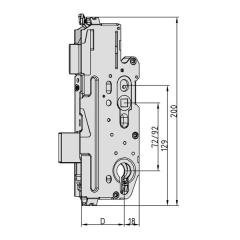 FUHR Hauptschlosskasten Multisafe 855 R PZ/65/92/10mm