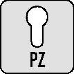 AMF - Gittertor-Riegelschloss 100 DIN li.PZ aufliegend 65mm