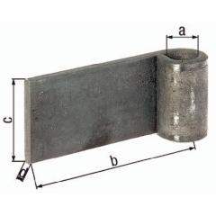 Anschweißband 20x100x60x8mm STA roh GAH